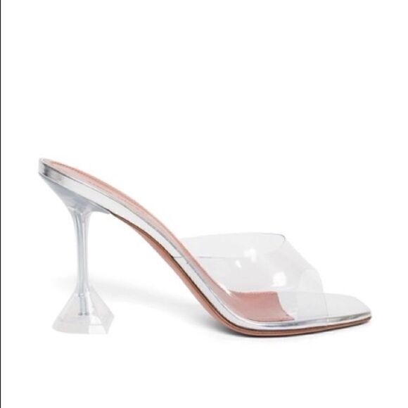 Brand New Amina Muaddi Lupita PVC Clear Cinderella Slipper - Picture 1 of 8